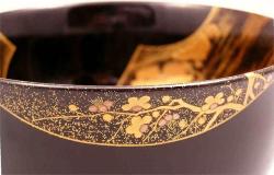 fujiwara57: Les plus belles œuvres des artisans japonais. “Bowl” Togidashi maki-e  研出蒔絵（とぎだしまきえ） 