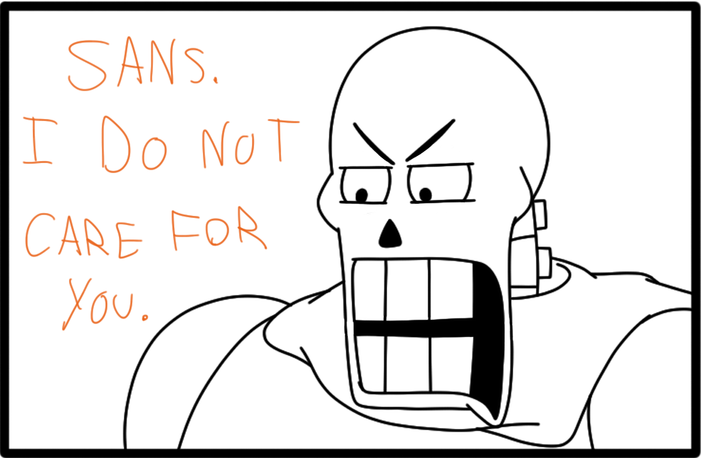disguised-artist:    I bet he picked up the comic book JUST so Papyrus could ask