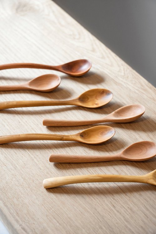 Handmade coffee spoons by Ferréol BabinHeartwood Tumblr | Instagram