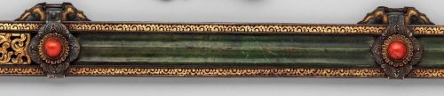 art-of-swords: Sword, Scabbard, and Belt Hook Dated: circa 1750–1850 Culture: Tibetan Medium: steel,