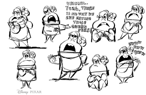 Disgust character designs for Inside Out by Chris Sasaki