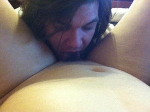 licking my sexy boyfriend