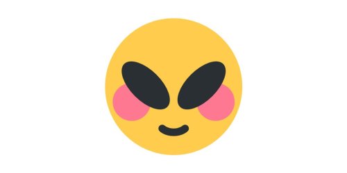 emoji-mashup-bot:  alien + flushed From Twitter