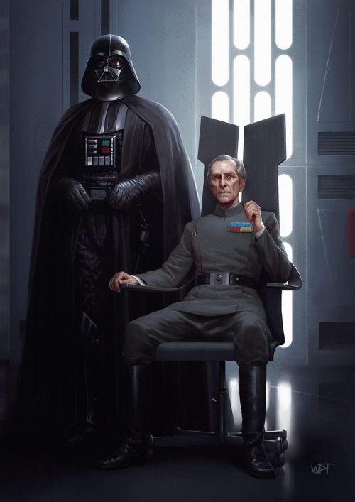 machetelanding: “Vader and Tarkin” by Darren Tan