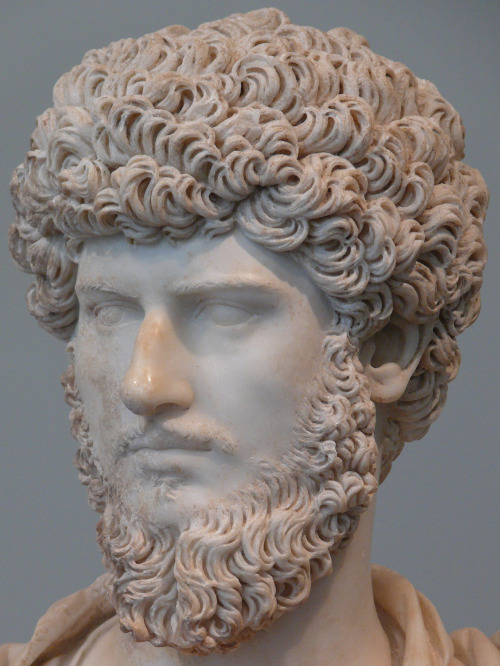 lionofchaeronea: Marble bust of the Roman emperor Lucius Verus (r. 161-169 CE, jointly with Marcus A