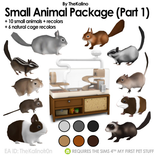 Download: SimfileshareIncludes:10 new animals with recolorsSqurriel, Chipmunk, Sugar Glider, Degu, S
