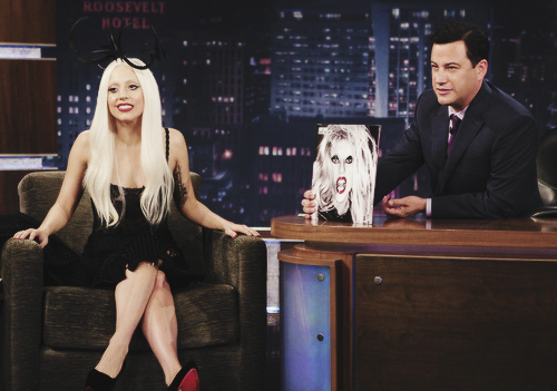  Lady Gaga at Jimmy Kimmel 