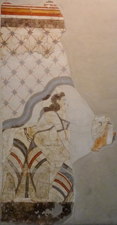 jeannepompadour:Minoan frescoes from Akrotiri, Greece; late Cycladic I (c. 1600 BC)