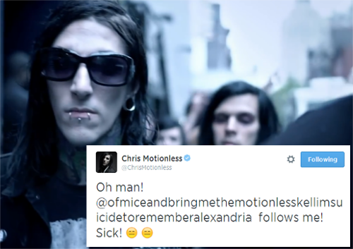 suckmybalz:  Motionless In White + tweets // part 2 // text posts