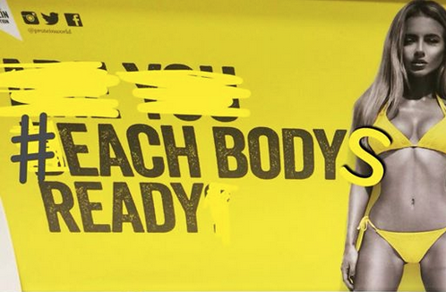 nekomcevil:  mashable:  Protein World’s ad campaign, which features a woman in