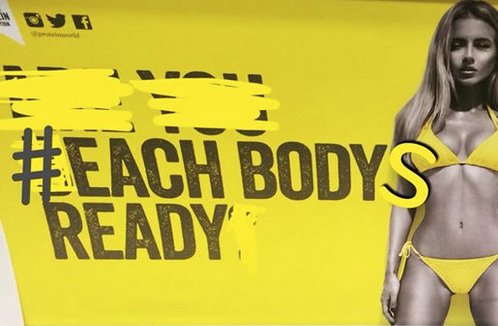 Porn Pics phemur:  Protein World’s ad campaign, which