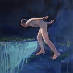 loverofbeauty:  Daryl Balcombe:   NIght Dip - oil study    (Originally posted by balcombe) 