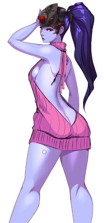 kyoffie:  #例のセーター #Widowmaker #Overwatch good Saturday! :3My hand is better, thanks.<3  