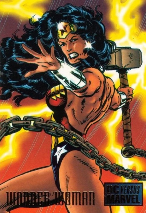 comicbooktradingcards:Marvel vs DC - Series 1 (1995)#27 Wonder Woman