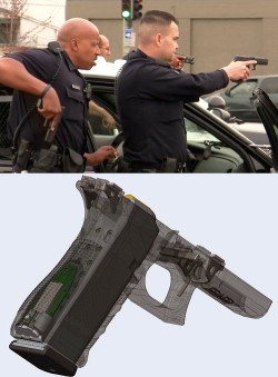 sheabuttabae:  thruthewireusa:  This product would notify dispatchers in real time when an officer’s gun is taken out of its holster and when it’s fired. It can also track where the gun is located and in what direction it was fired. 2 counties in