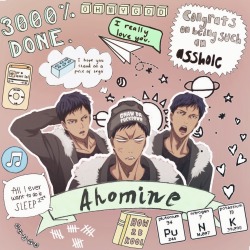 kurokostetsu:  Aomine’s bomb ass fluffy