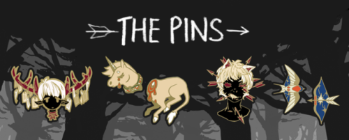 Hello again!! Our enamel pin kickstarter, ‘THE HUNT’ is opening TOMORROW (Feb 1 at 11AM EST)!! @amet