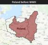 Poland before and after World War 2.