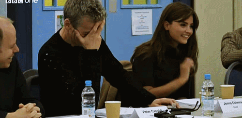 fuckyespetercapaldi:   Peter’s first read through.   [x] 