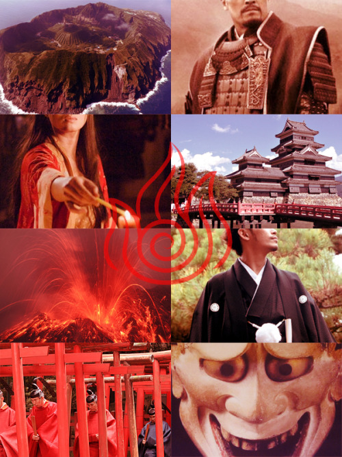 cursedtruth: element-of-change: amuseoffyre: The cultures which inspired Avatar: The Last Airbender 