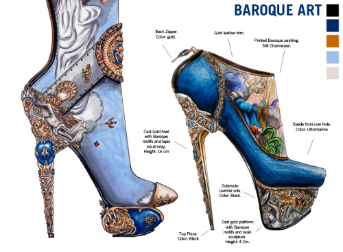 hedwig-of-the-tardis:yungvermeer:A Walk Through Art HistoryI designed these shoes with a unique goal