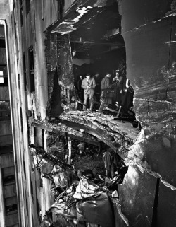 Damage to the Empire State Building from
