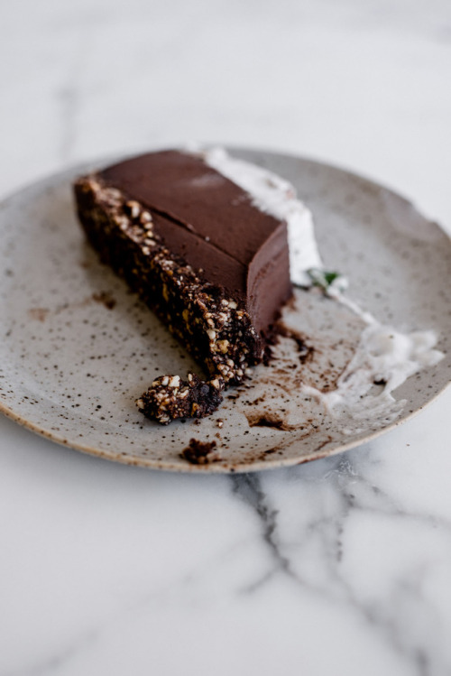 sweetoothgirl:  FRESH MINT GANACHE TART  