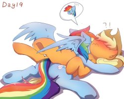 fuckyeahappledash:Day19 by Irenla  X3 <3