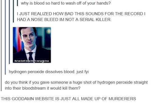 godbless-st-cyr:  This website is made up of killers A compilation of my favourite ‘we’re all killers’ posts. 