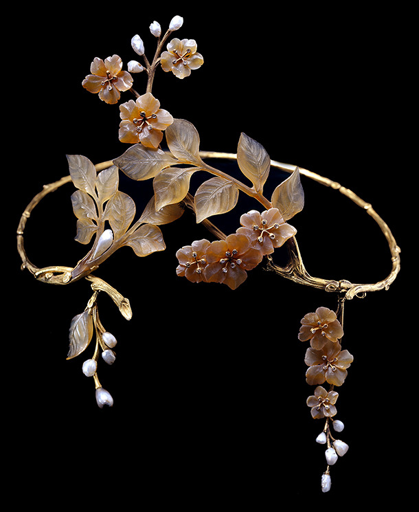 maudelynn:  ‘Forget-me-nots’ tiaraDesigned and made by Paul Gabriel Liénard