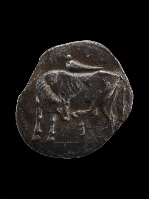 records-of-fortune:Greek. Silver Coin. Minted in Eretria (on the island of Euboea). c. 500-480 BC.Ob