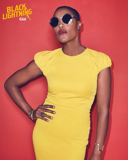 dailyblacklightning:  New Black Lightning Promotional Photo featuring Christine Adams.