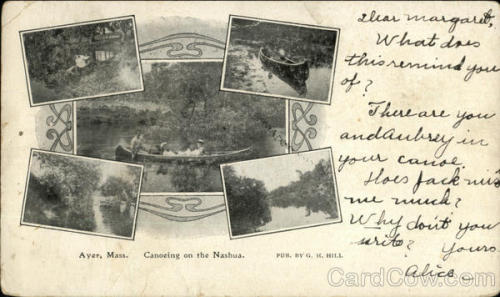 Canoeing on the Nashua (Ayer, Massachusetts, 1905).