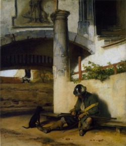 oldpaintings:  The Sentry (The Gate Guard),