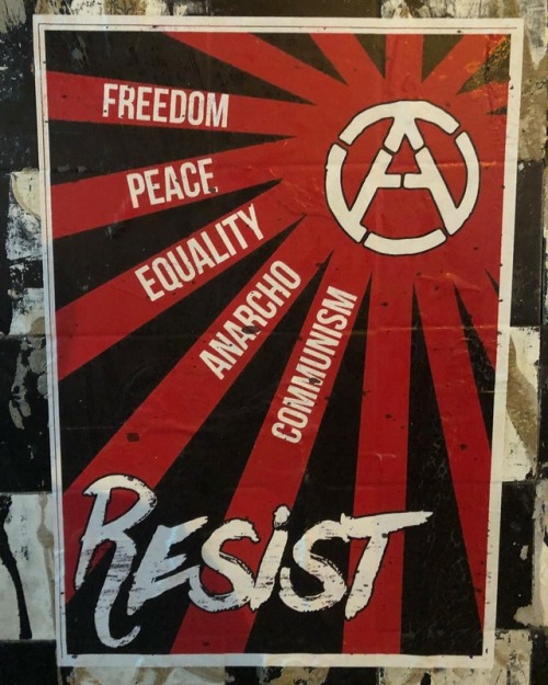 Anarchist posters seen around Sydney