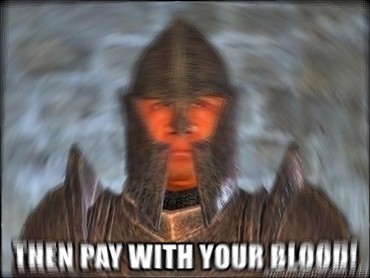 scamp-on-a-lamp:  darkwavepossum:   dannyaviclan:  user: tittie tumblr:   STOP! You violated the law. Pay the court a fine or serve your sentence. Your stolen goods are now forfeit.    >resist arrest   