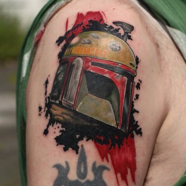 Boba Fett tattoo from today by Cloud9images on DeviantArt