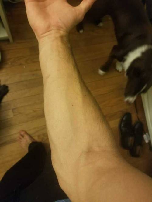 quiet–dominance:I looked down at my arms and thought you all might like to see them being veiny as hell.