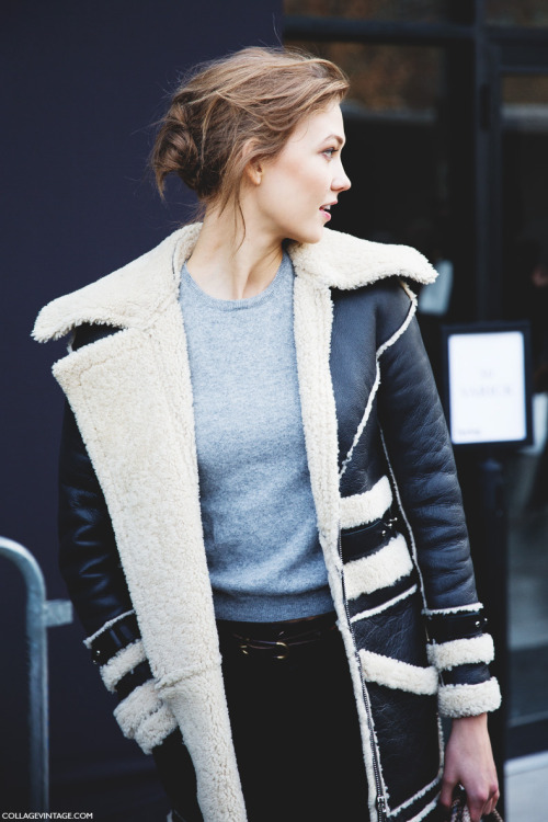 Karlie Kloss after Michael Kors Fall/Winter 2014, NYFW Source: collagevintage