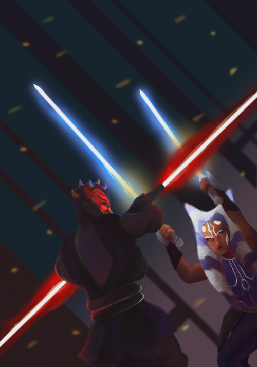 theartofv:can you believe that the best fights in star wars involve maul and/or ahsoka??