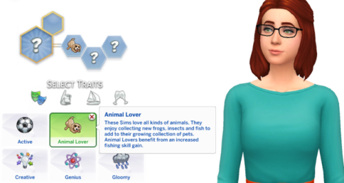 The Sims 4 Animal Lover Custom Trait by SimmerSarahDescription: These Sims love all kinds of animals