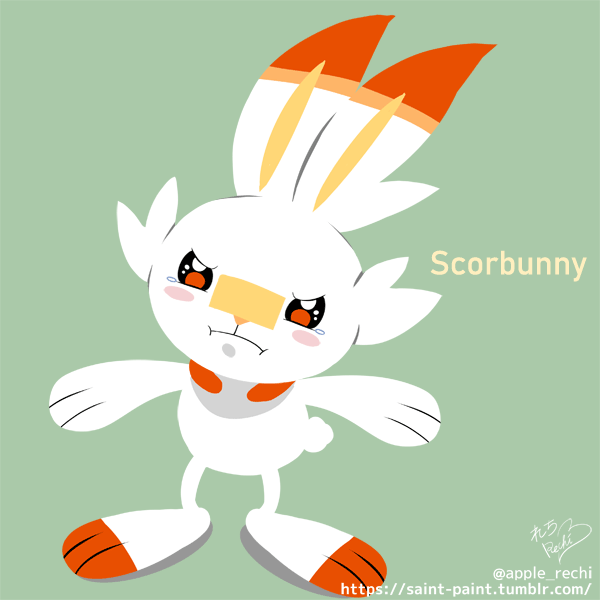 Saint Paint Scorbunny ヒバニー ポケモンソード ポケモンシールド ポケモン剣盾