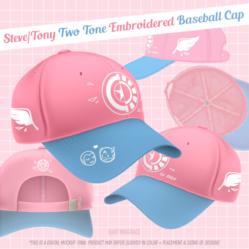 STEVETONY CAPS ARE OPEN FOR PREORDER!two toned with embroidered designs on the front, sides, back, b