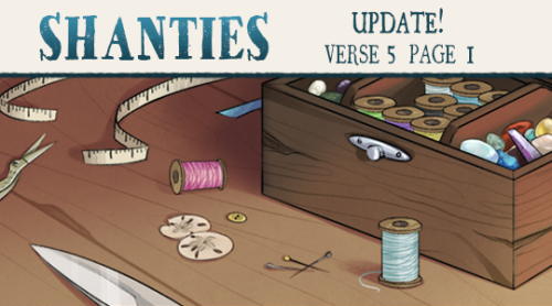captainmoony:  SHANTIES Update: Verse 5 Page 1 ♫ Read Update ♫ Read from the Beginning ♫ ♫ Tapastic 