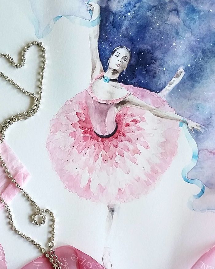 wordsnquotes:  Ballet Watercolor Illustrations by Yulia Shevchenko Russian artist