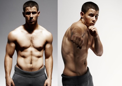 Nick Jonas is just showing that new bod everywhere.  LOVE it.  