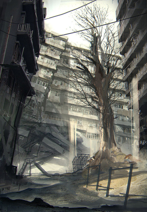 binary-scroll: NieR:Automata - Environment Concept Art