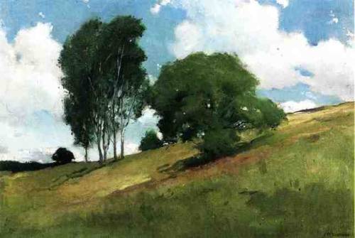 “Landscape Painted at Cornish, New Hampshire” by John White Alexander (1890).