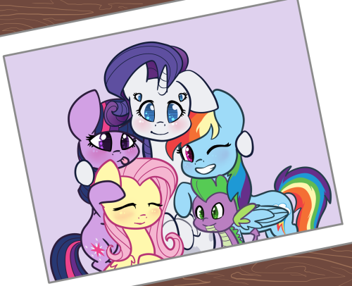 spiderponyrarity:  As many have you noticed, the last three-page comic update ended in resolution… In fact, many realized it’s the end of the SPR story arc. I leave you a final picture of five friends. But do not fear; Rarity still has… well…