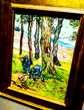 The Diggers, 1889, Oil on paper, on canvas Vincent van Gogh, Dutch, 1853-90